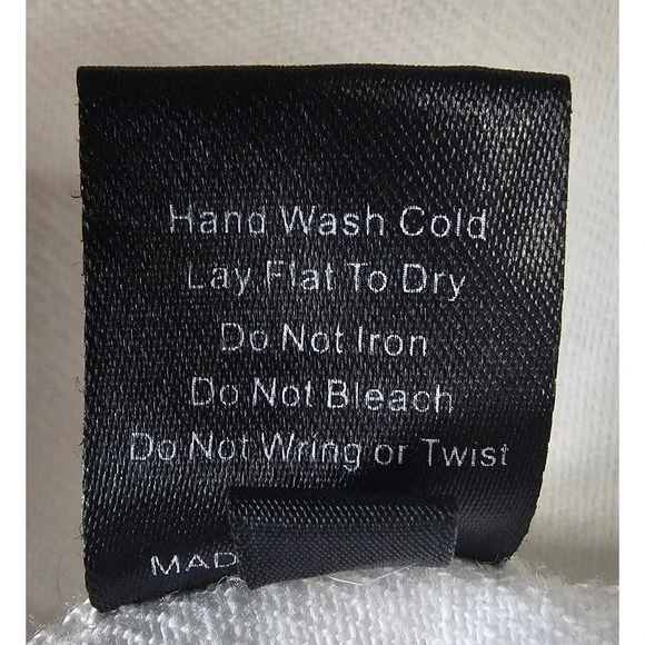 POL Distressed Fringe Hem Denim Shirt Jacket Long Sleeve Button Up White SZ L - Picture 9 of 11